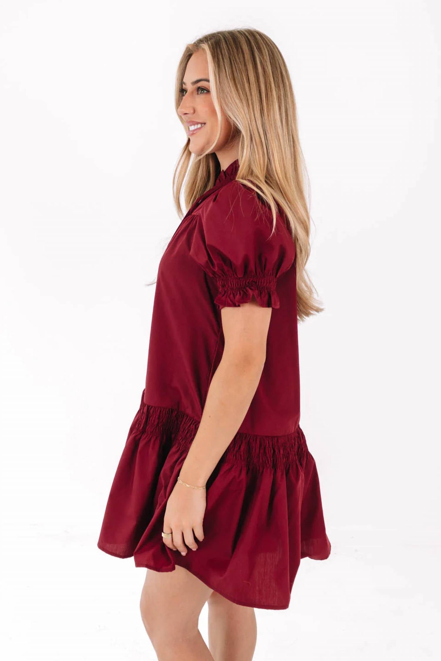 Entro - Puff Sleeve Mini Dress