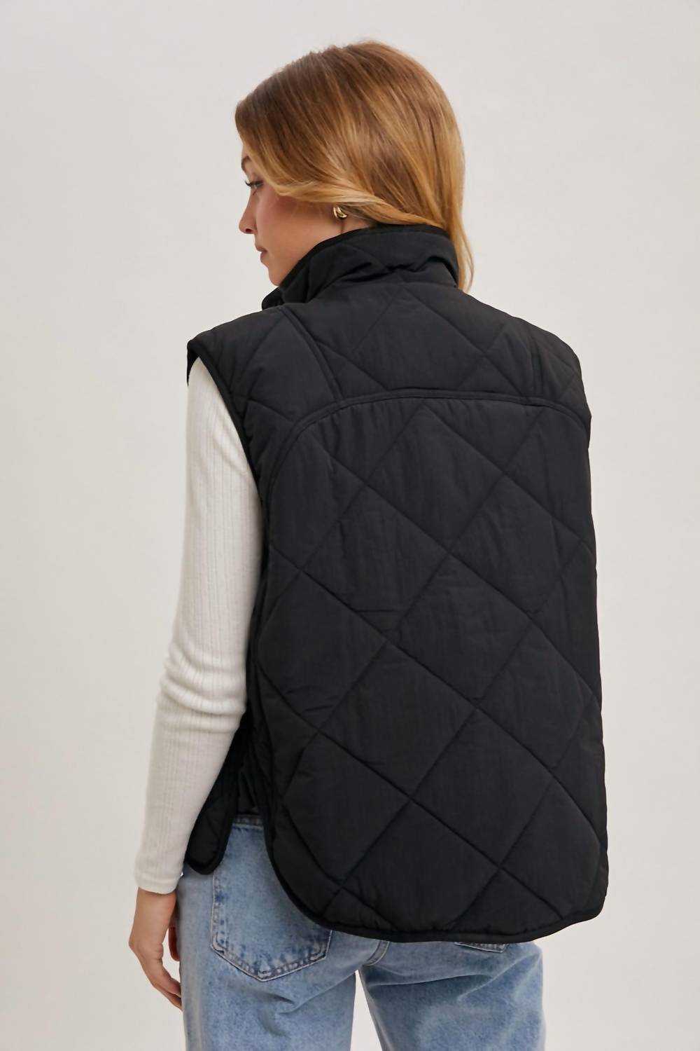 Karen Kane - Button Down Quilted Puffer Vest