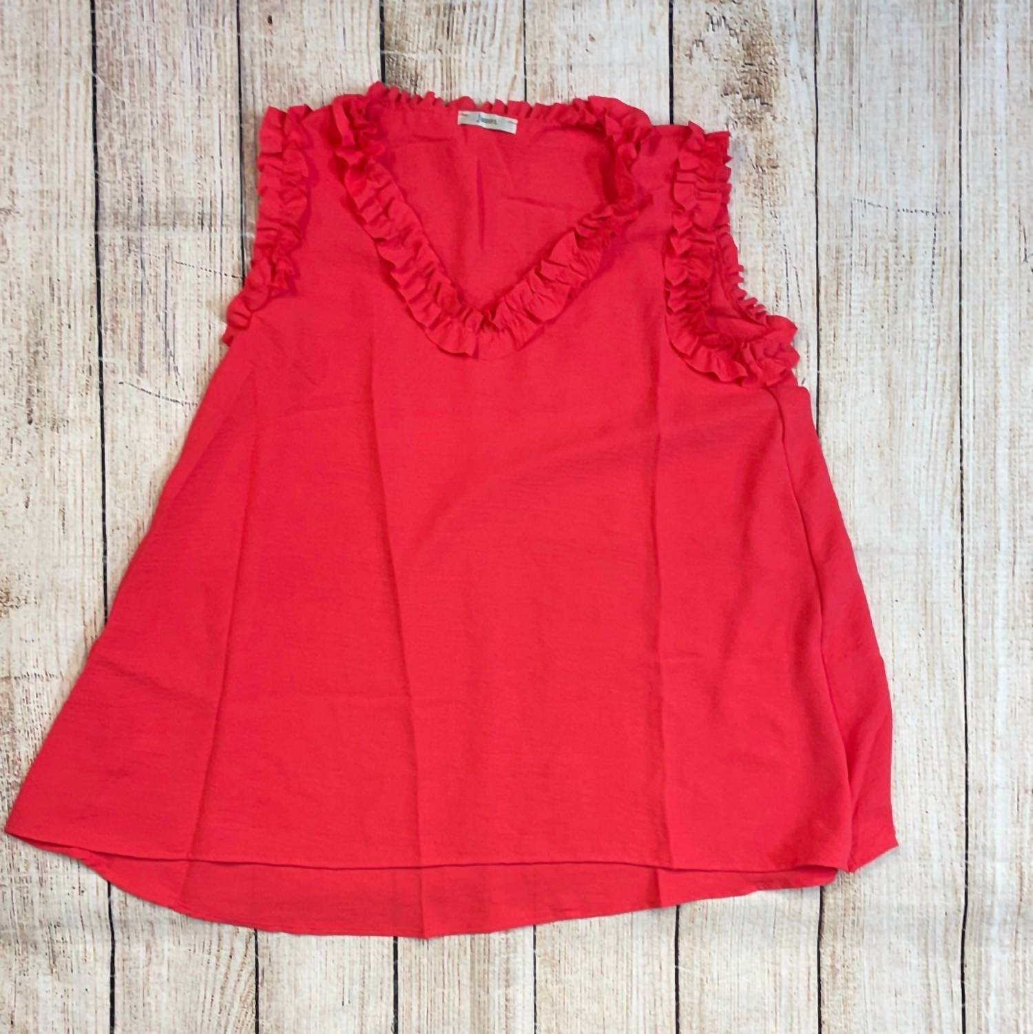 Jodifl - Women's Sleeveless Ruffle Top