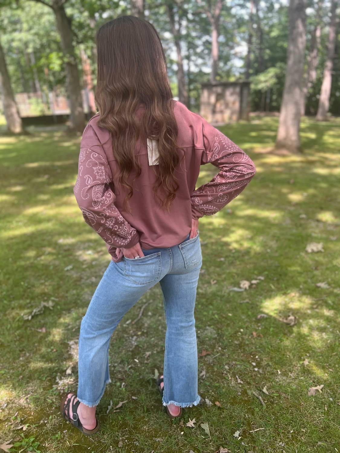 Sneak Peek - Lets Go Out Kick Flare Denim Jeans