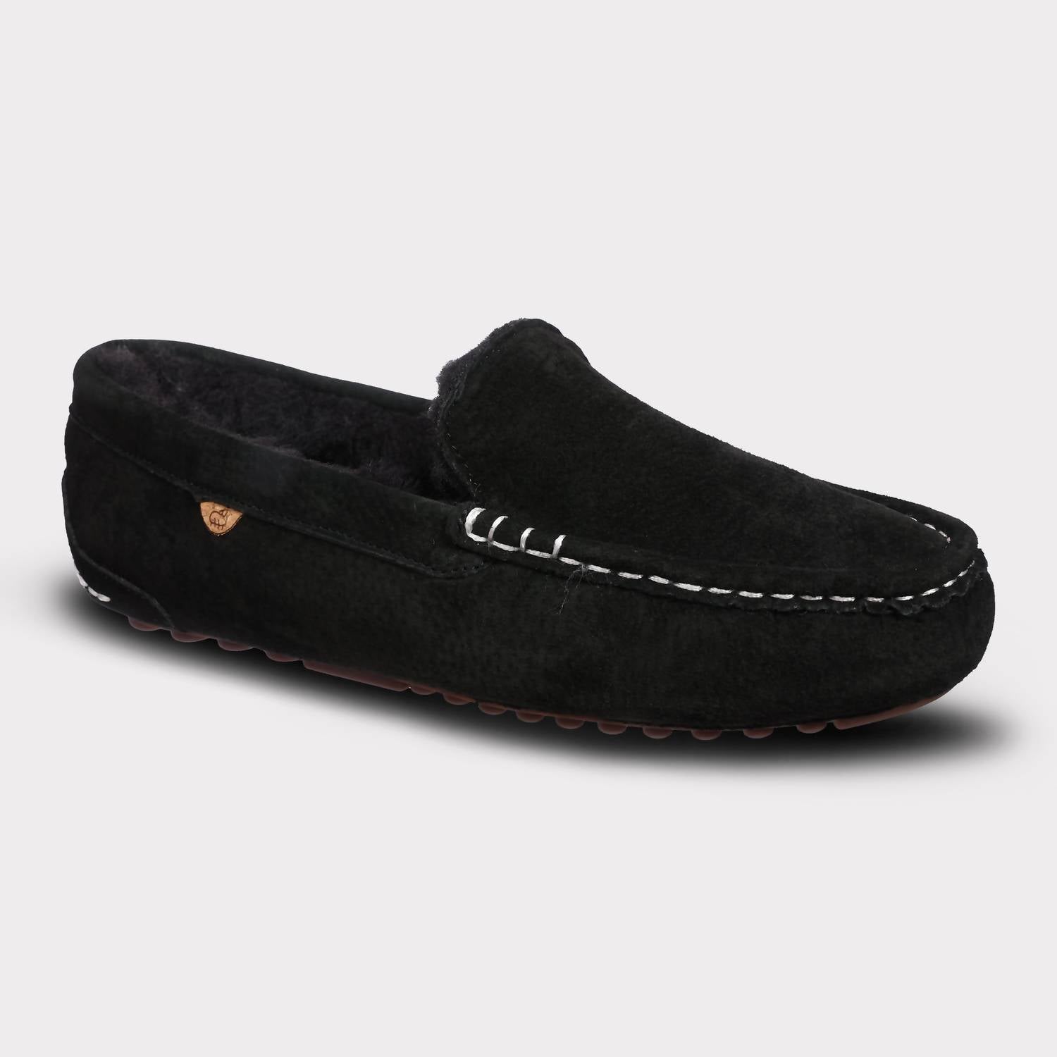 Lamo Women's Callie Slip-on Moccasin in black - women's shoe