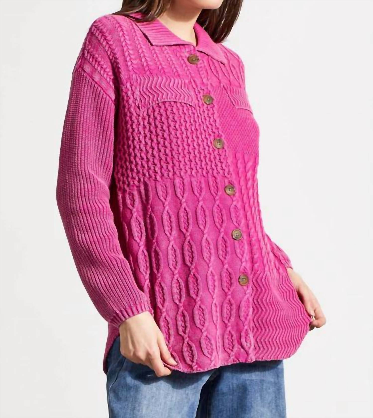 Tribal - Patchwork Knit Shacket