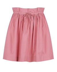 S/W/F Women's Drawstring Mini Skirt in pink - women's skirt - alternate view