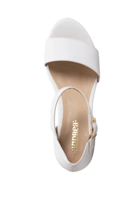 Andrea Women's Wedge Heel Sandal in white - women's sandal - alternate view