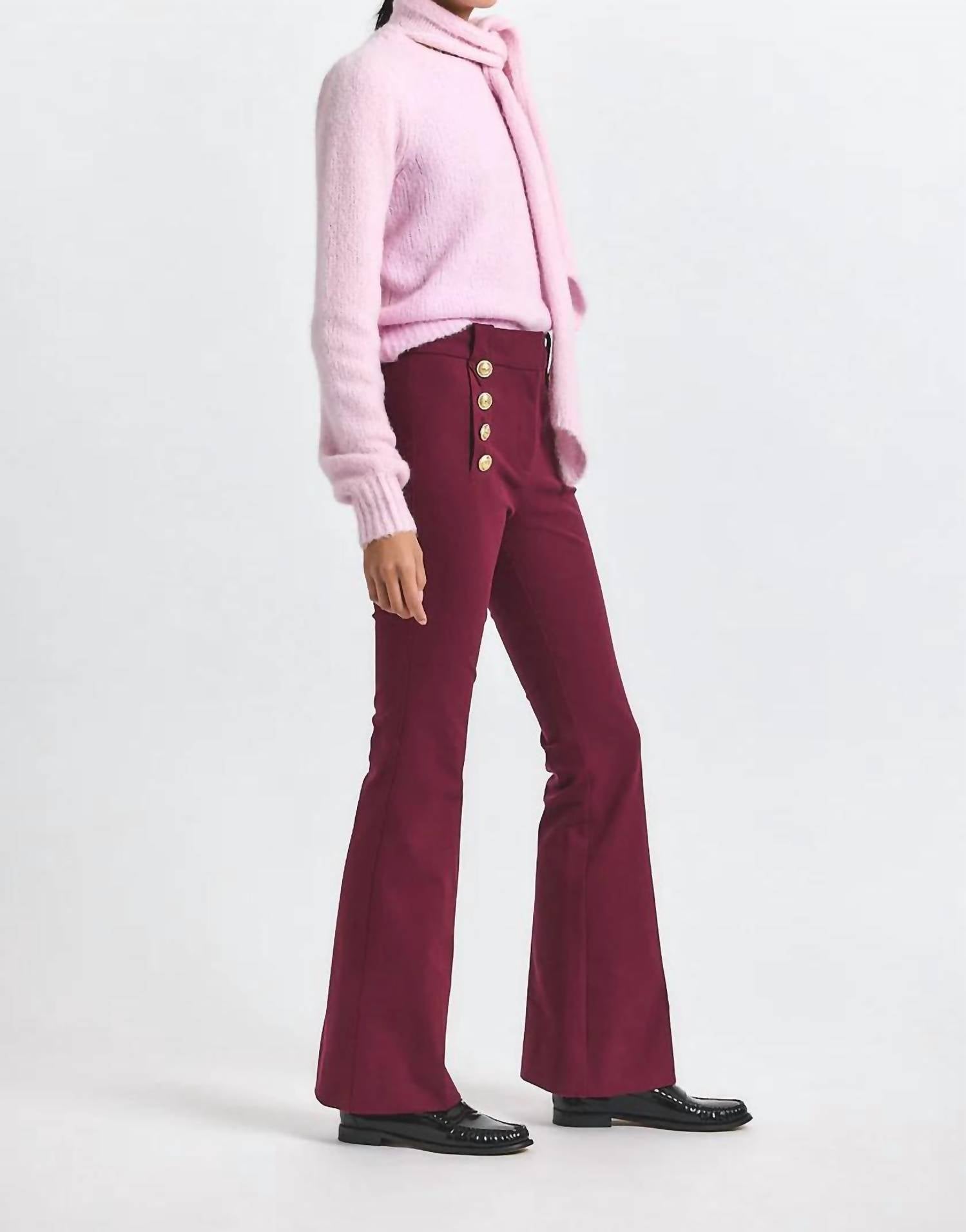 Derek Lam 10 Crosby - Women's Robertson Flare Leg Trouser