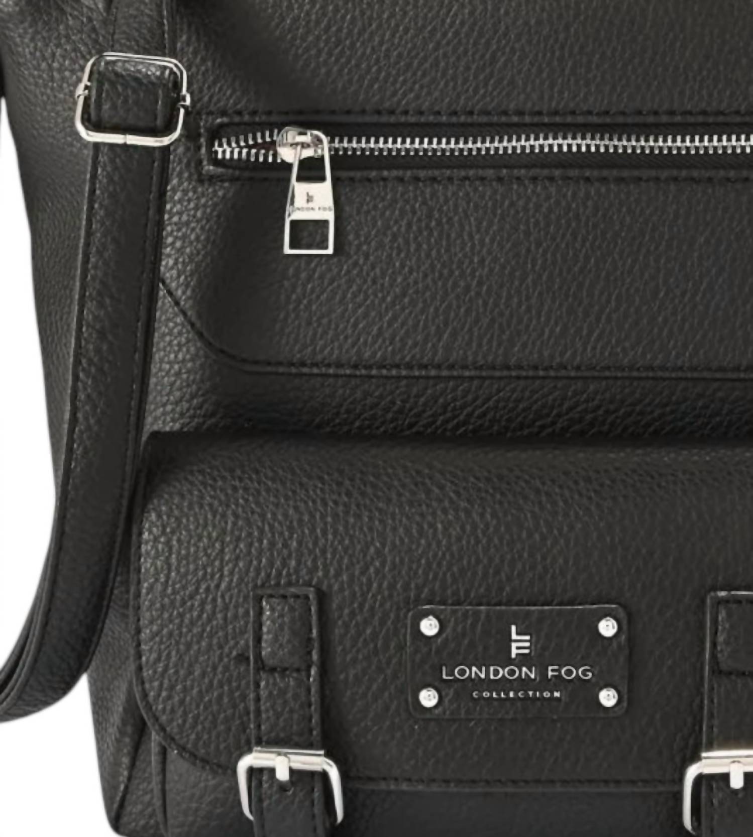 London Fog - Women's Stacey Multi Compartment Bucket Bag