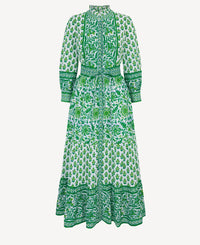 PINK CITY PRINTS Women's Gemma Dress in green - women's dress