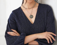 Karen Kane - Blouson sleeve metalic dress