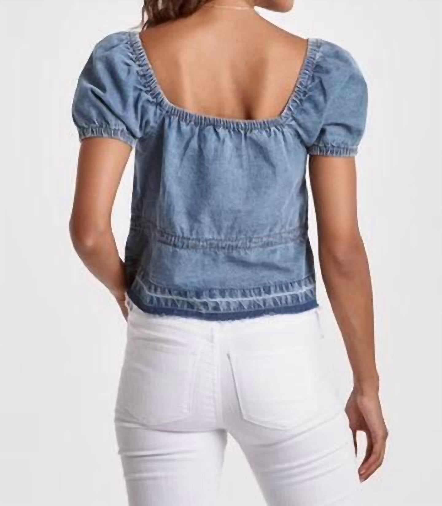 Dear John Denim - Mia Cinched Chambray Top