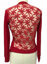 Papillon - Lace Back Long Sleeve Waterfall Cardigan
