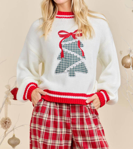 Main Strip - Plaid Tree Christmas Sweater