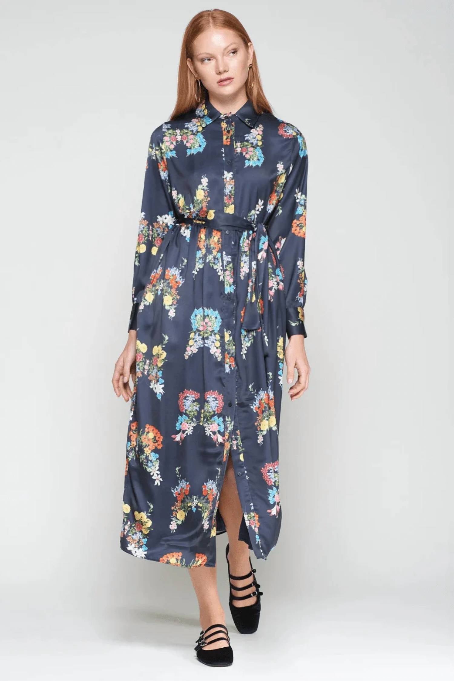 Vilagallo - Amira Mariposa Midi Dress