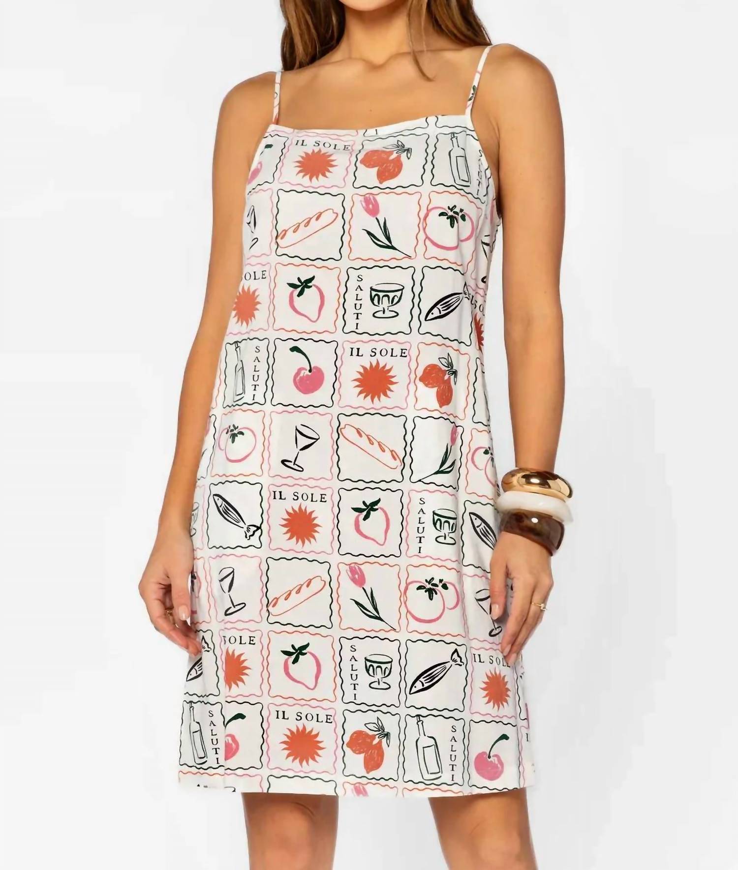 Velvet Heart - Brianne Tile Shift Mini Dress