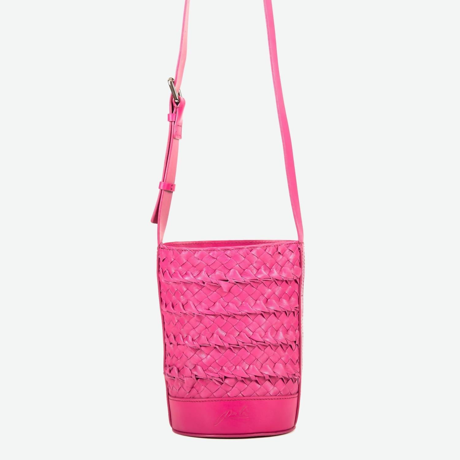 Per Lei New York - Women's Mini Emery Woven Bucket Bag
