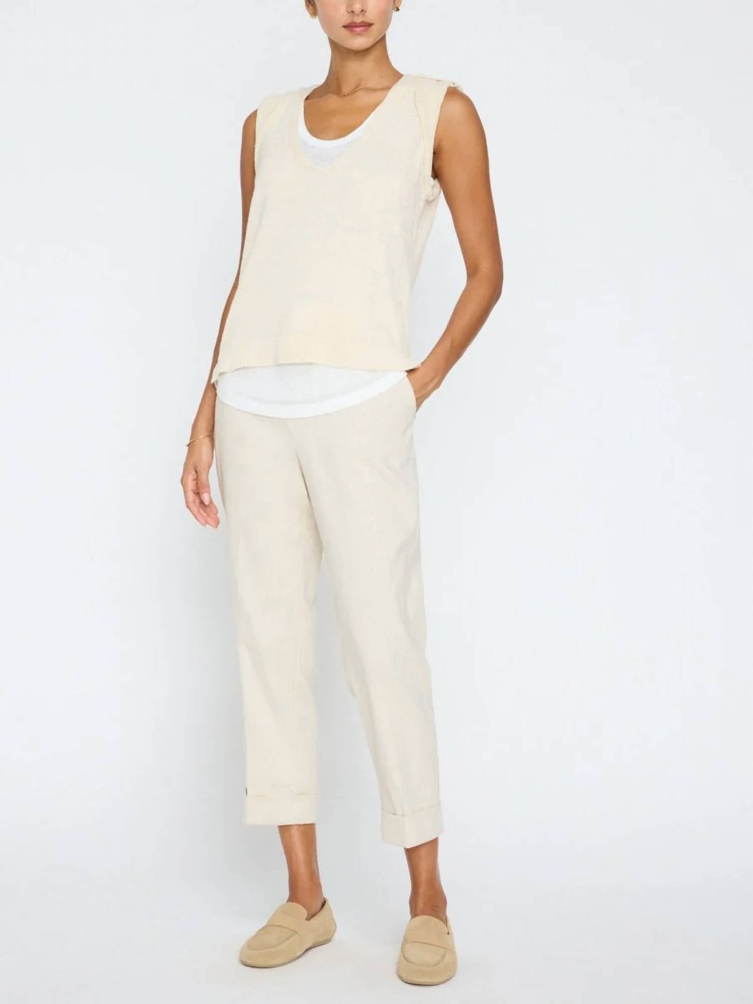 Brochu Walker Morrow Top in ecru - women's sweater - view 5