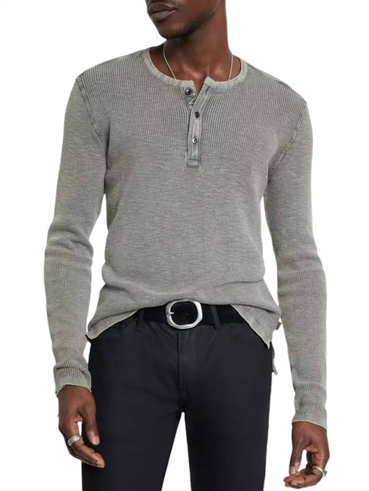 John Varvatos - Memphis Waffle Henley Top