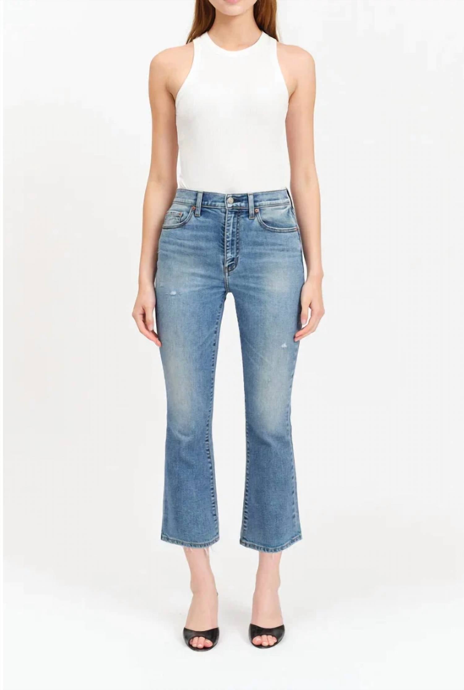 Daze - Shy Girl Crop Flare Jeans