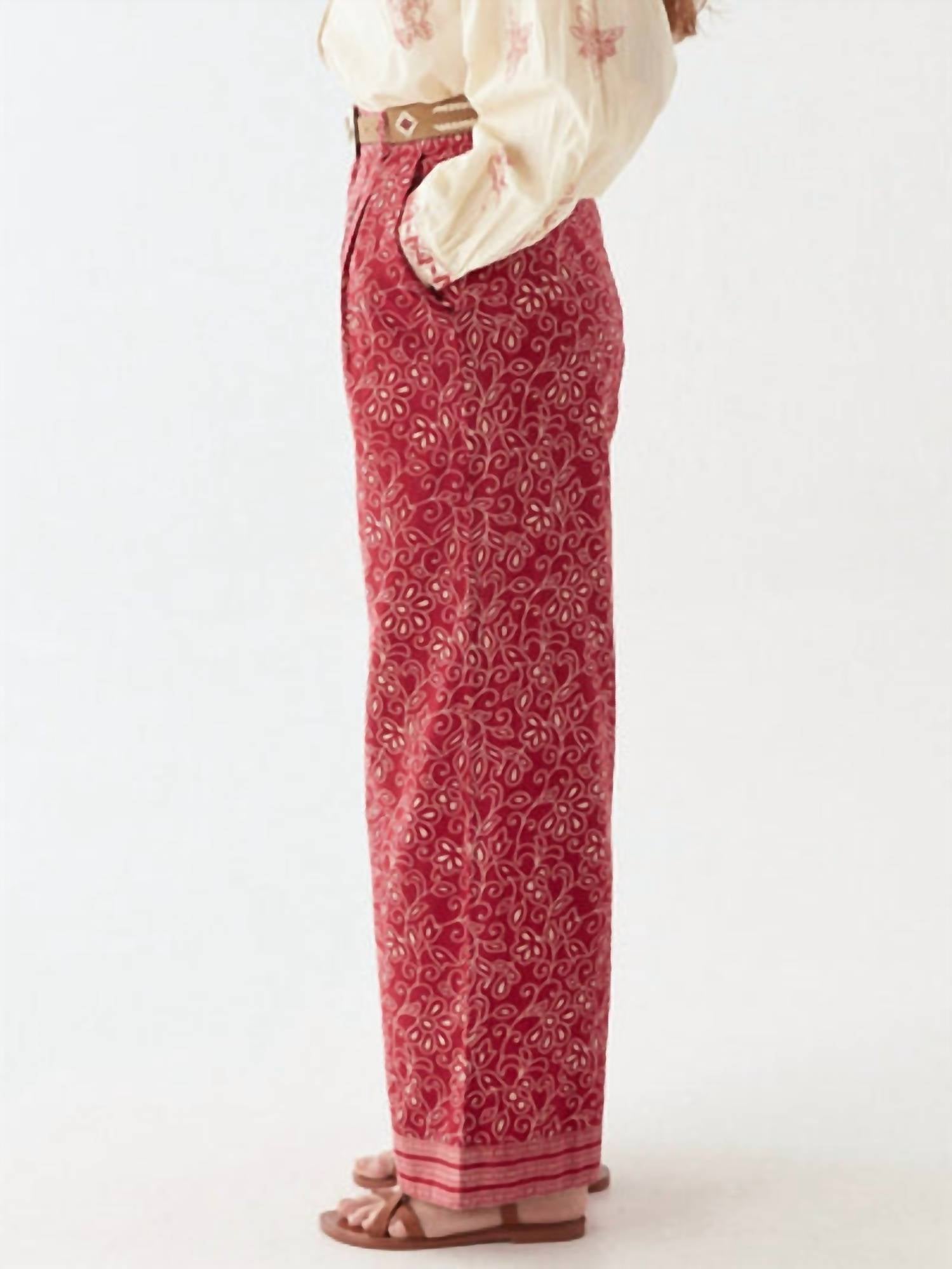 Maison Hotel Bebo Pant in chili - women's pants - alternate view