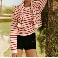 White + Warren - Cotton Blend Drop Shoulder Sweatshirt