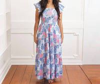 8 Oak Lane - Ginger Jar Bouquet Smocked House Dress