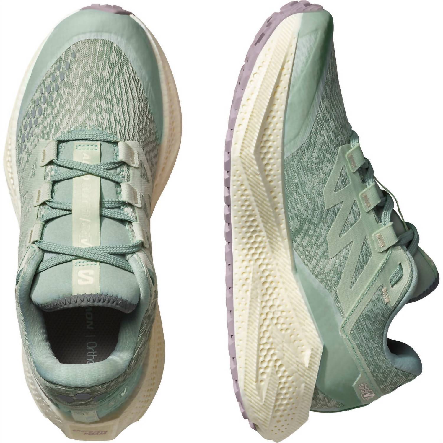 SALOMON Women's Aero Glide 3 Grvl Running Shoes in sea foam vanilla ice nirvana 1 - women's shoe - view 4