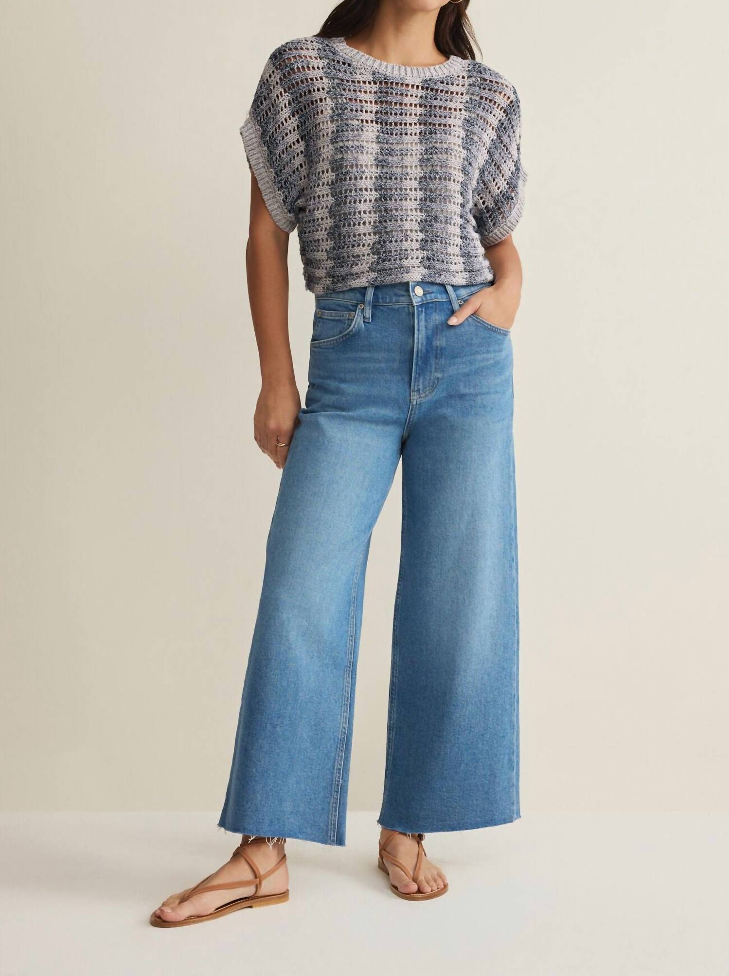 Z Supply - Ballast Crochet Stripe Top