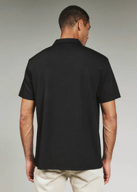 7Diamonds Vaughn Camp Shirt Top in black - men's t-shirt - detail view