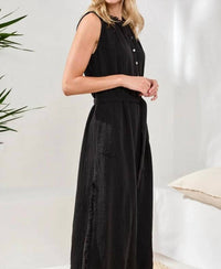 Tribal - Cotton Crinkled Gauze Maxi Dress