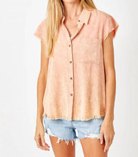 Mystree - Flutter Sleeve Shirt Top