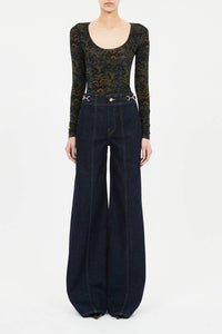 Ulla Johnson - Aris Jersey Long Sleeve U-neck Top