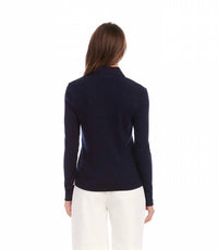 Karen Kane - Ribbed Long Sleeve Button Front Top