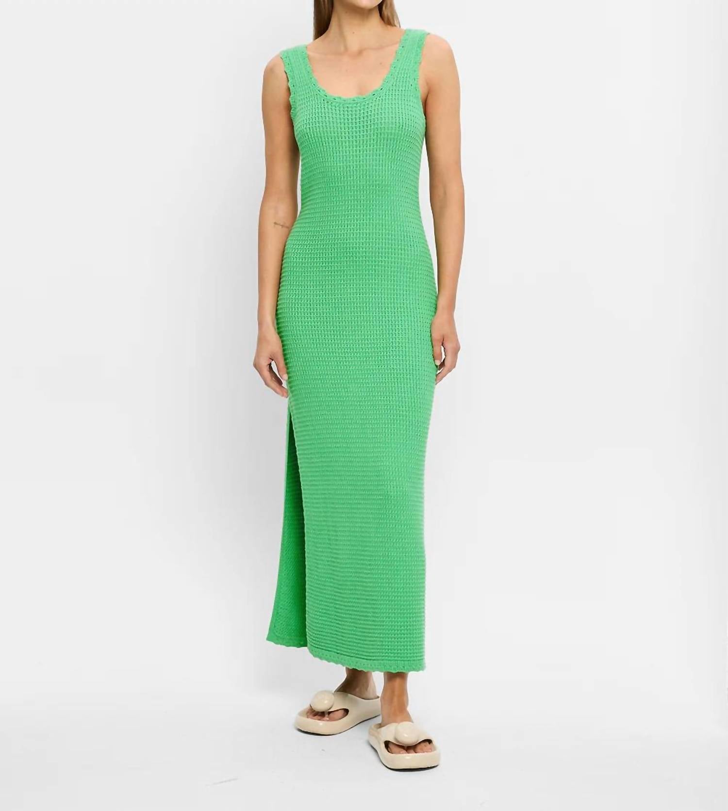 KIVARI Martina Maxi Knit Dress in green - women's dress - view 4
