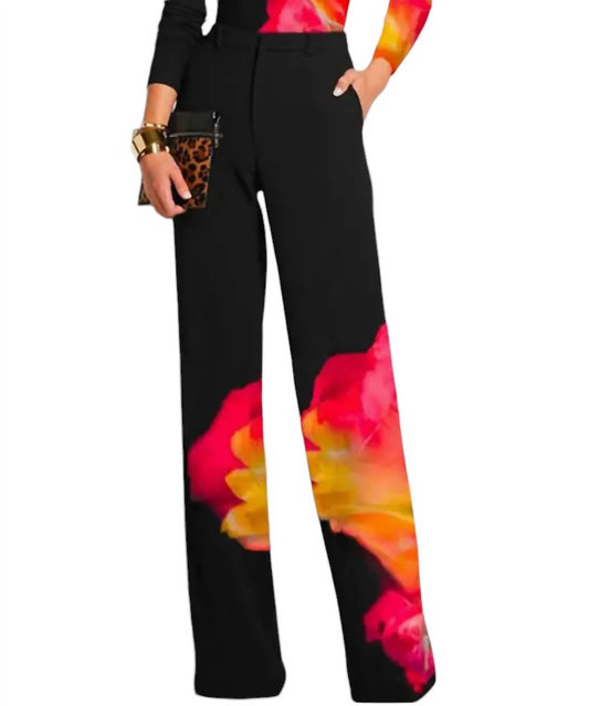 Uzwholesale - Scarlett High Waisted Color Printed Pants