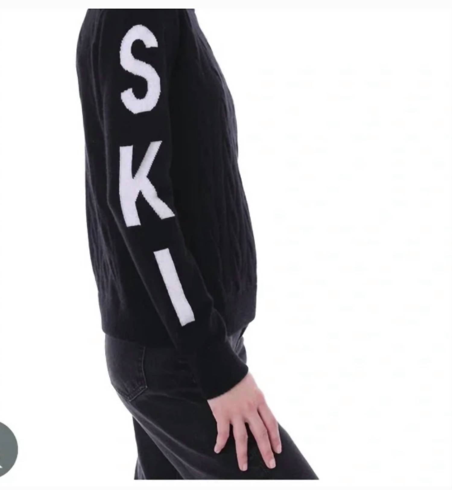 Minnie Rose - Ski Bum Cable Crewneck Sweater