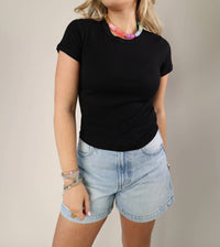 Sundry - Women's Shrunken Ribbed Top