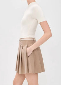 SIMKHAI Abbie Mini Dress in cream multi - women's dress - alternate view