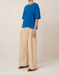 Kowtow Everyday Tee in azure - women's t-shirt - alternate view