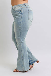Judy Blue - Pin Tac Detail Flare Jeans