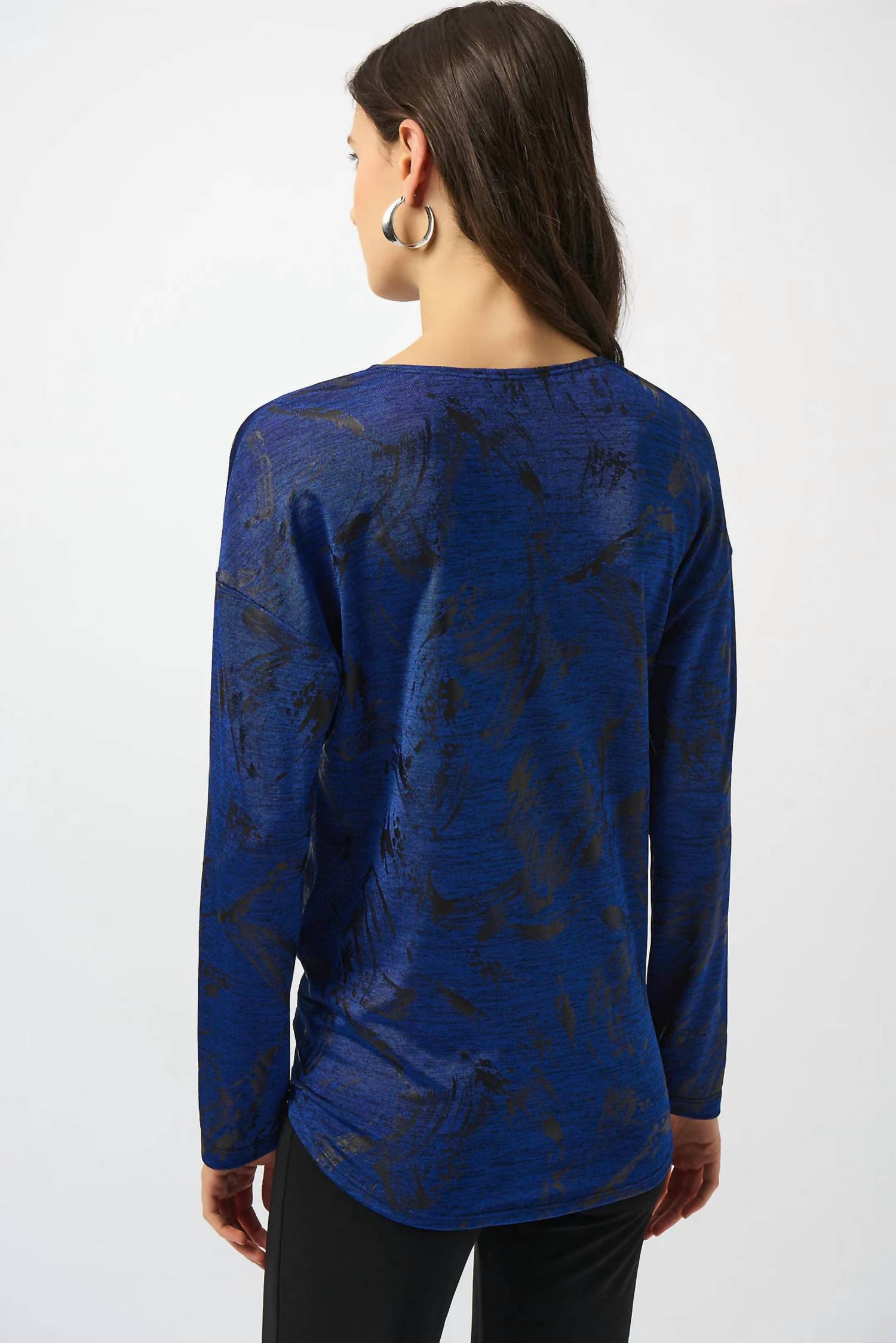 Joseph Ribkoff - Abstract Print Straight Top