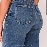 Abercrombie & Fitch - Vintage Stretch Denim High Rise Dad Jeans