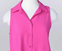 Keren Hart - Women's Collared Sleeveless Shirt