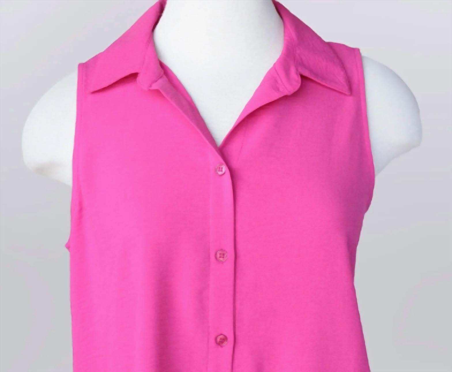 Keren Hart - Women's Collared Sleeveless Shirt