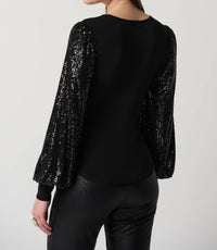 Joseph Ribkoff - SPARKLE SLEEVE TOP