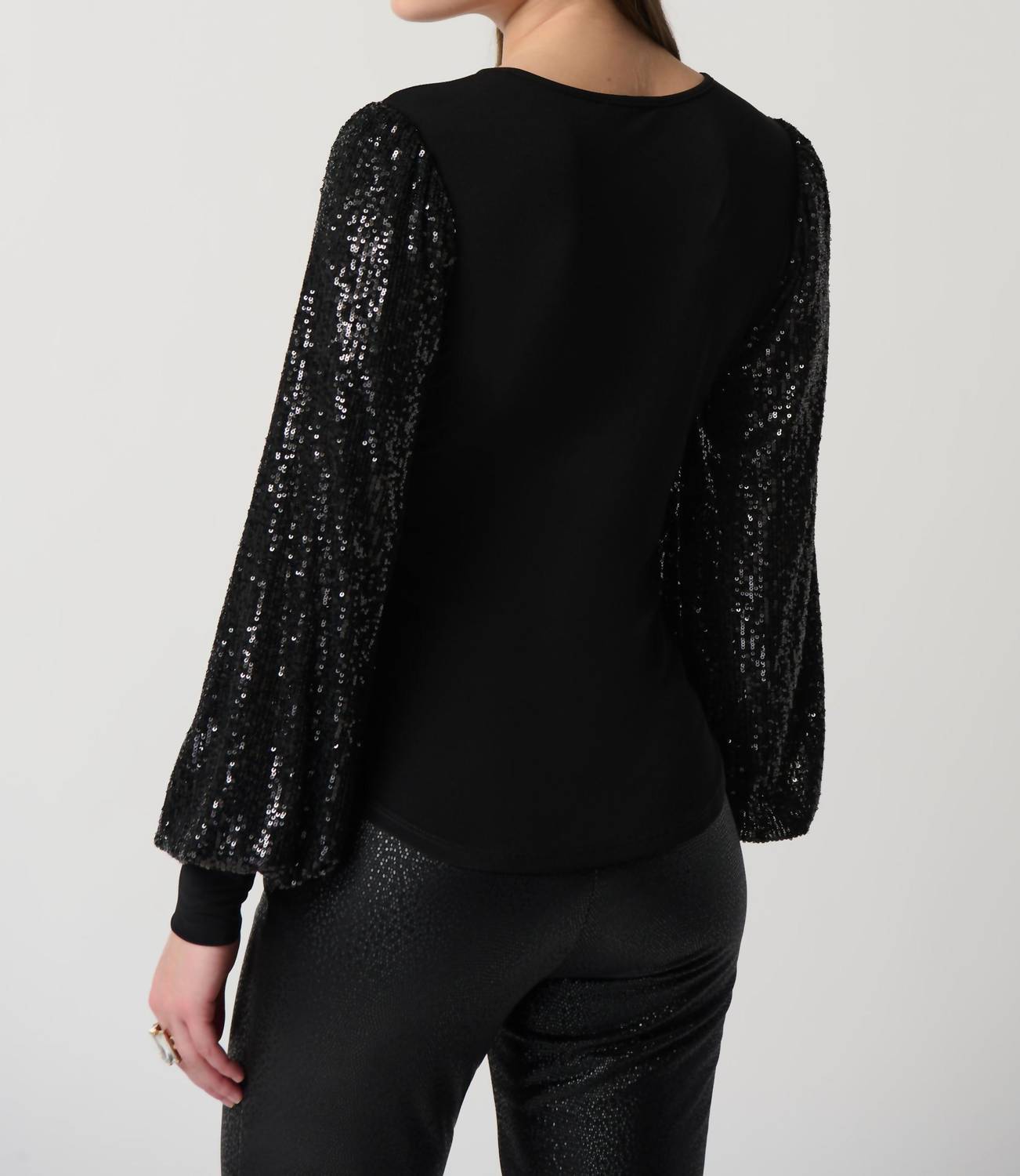 Joseph Ribkoff - SPARKLE SLEEVE TOP