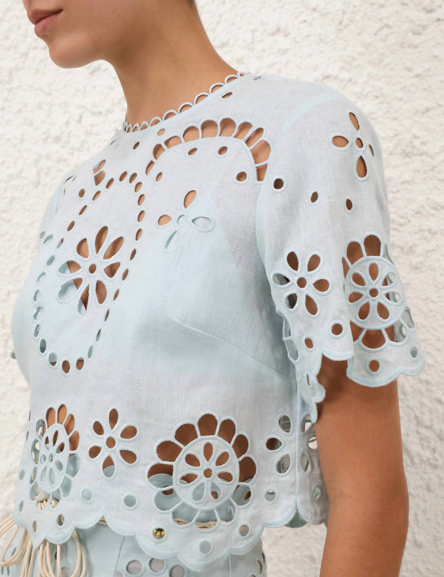 Zimmermann - Awaken Embroidered Bodice Top