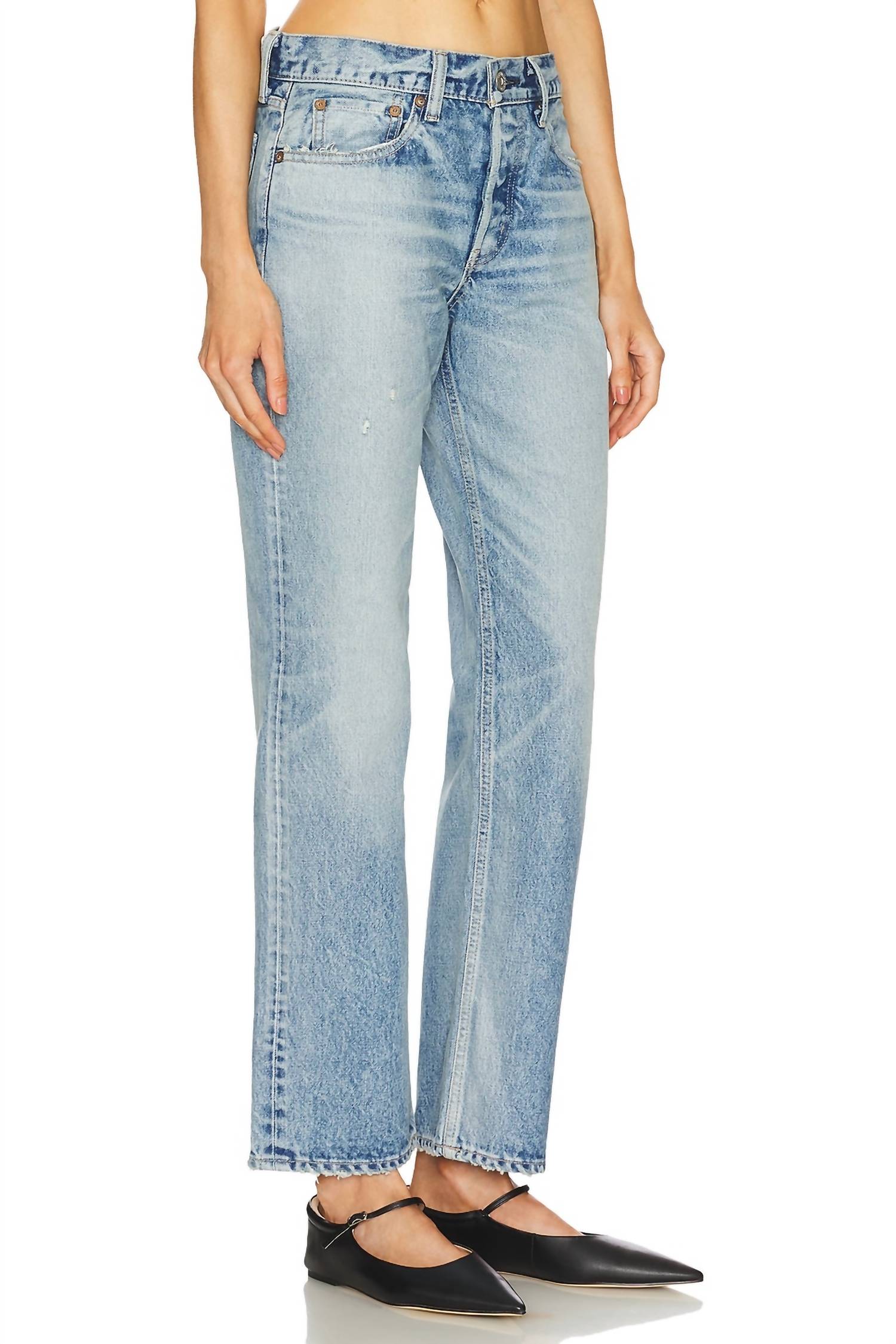 Moussy - Copeland Wide Straight Jeans