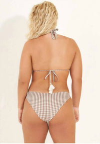 MAAJI Vichy Split Strap Bottoms in beige - women's swimwear - view 5