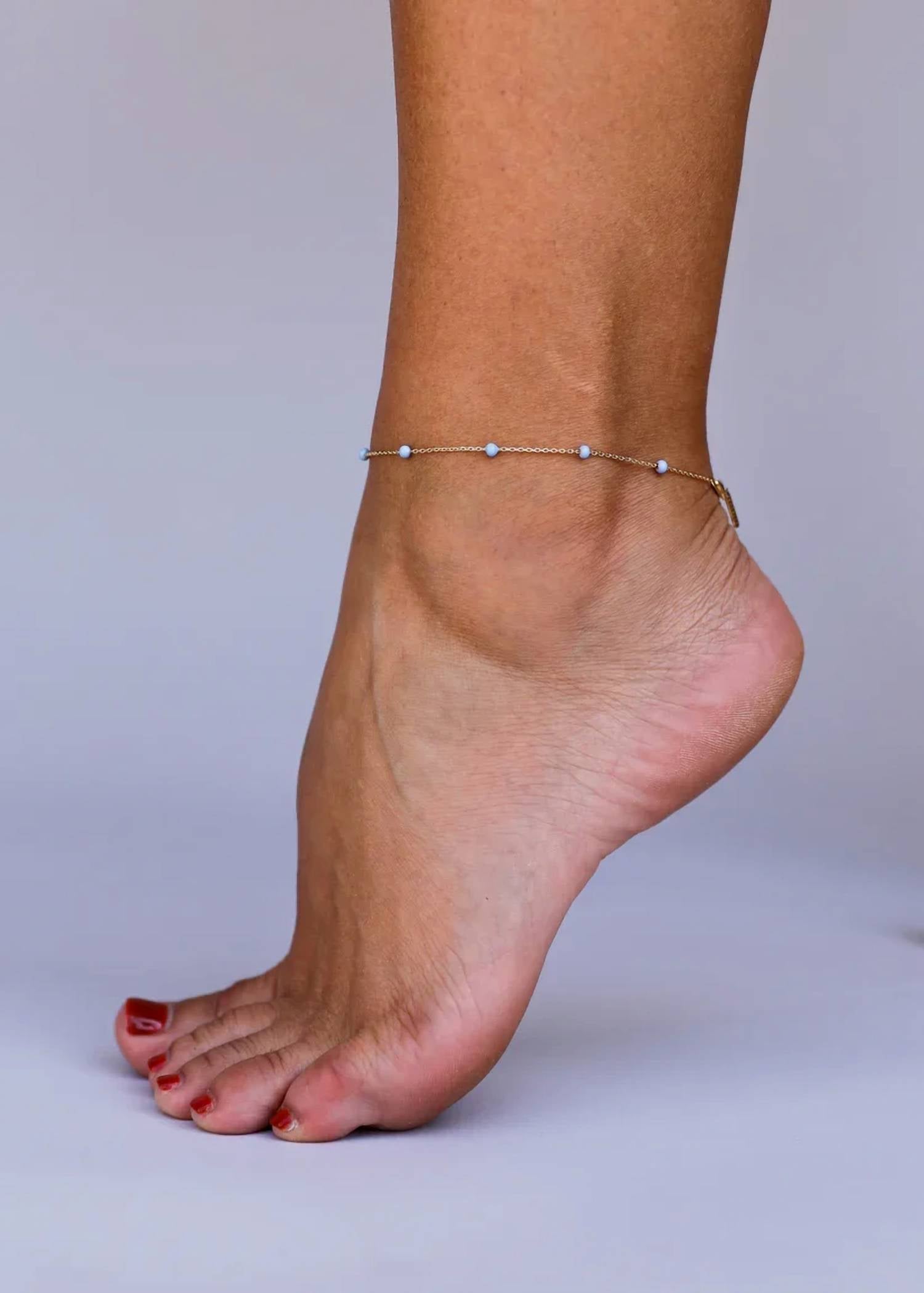 Jaxkelly - Women's Enamel Anklet