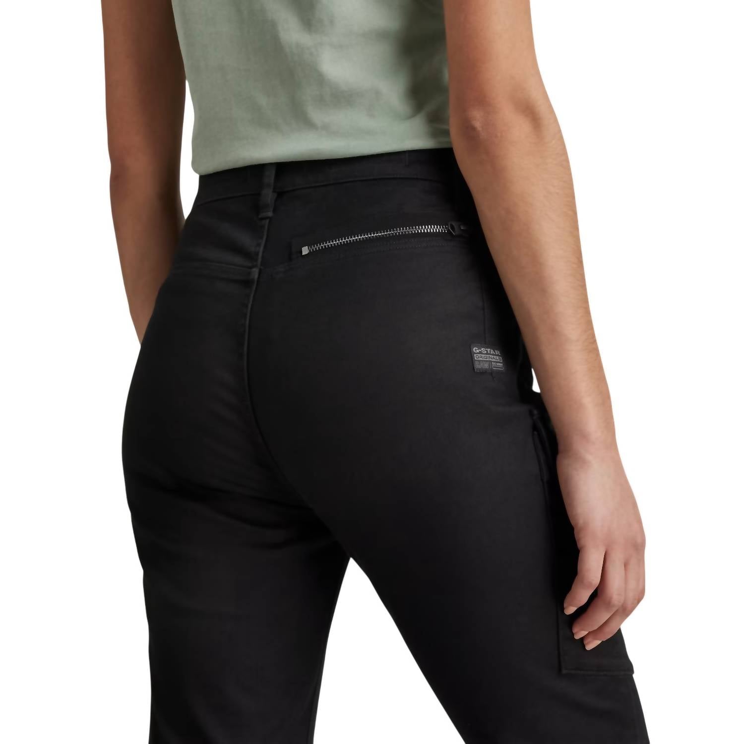 G-Star Women’s Kafey Cargo Ultra-high Skinny Jeans in black - women's jeans - view 4