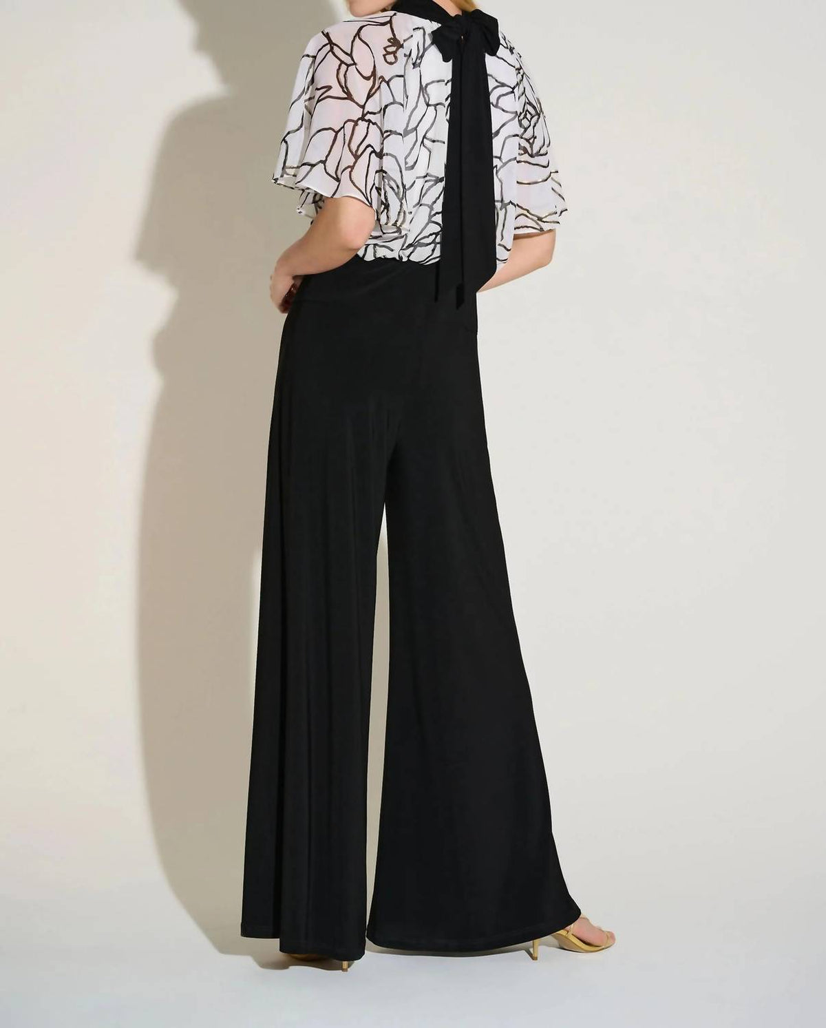 Joseph Ribkoff - Foiled Floral Flared Jumpsuit